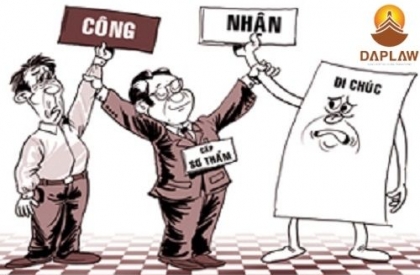 Chia di sản thừa kế theo di chúc khi có tranh chấp xảy ra!